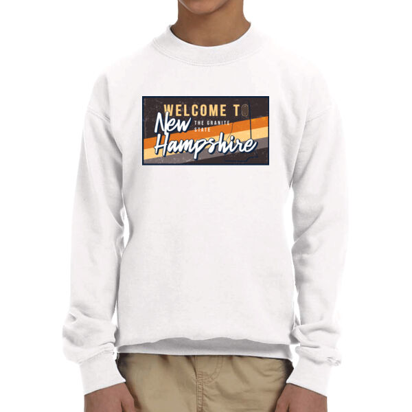 New Hampshire - Youth Fleece Crew Sweatshirt Thumbnail