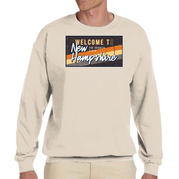 New Hampshire - Unisex Adult Fleece Crew Sweatshirt Thumbnail