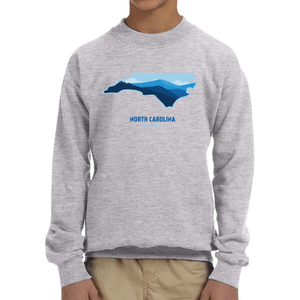 North Carolina - Youth Fleece Crew Sweatshirt Thumbnail