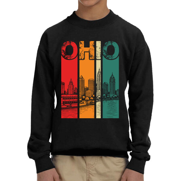 Ohio - Youth Fleece Crew Sweatshirt Thumbnail