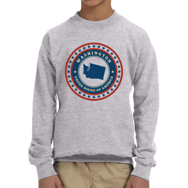 Washington - Youth Fleece Crew Sweatshirt Thumbnail