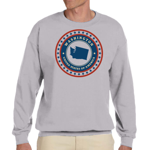 Washington - Unisex Adult Fleece Crew Sweatshirt Thumbnail