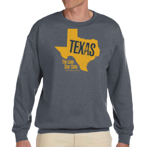 Texas - Unisex Adult Fleece Crew Sweatshirt Thumbnail