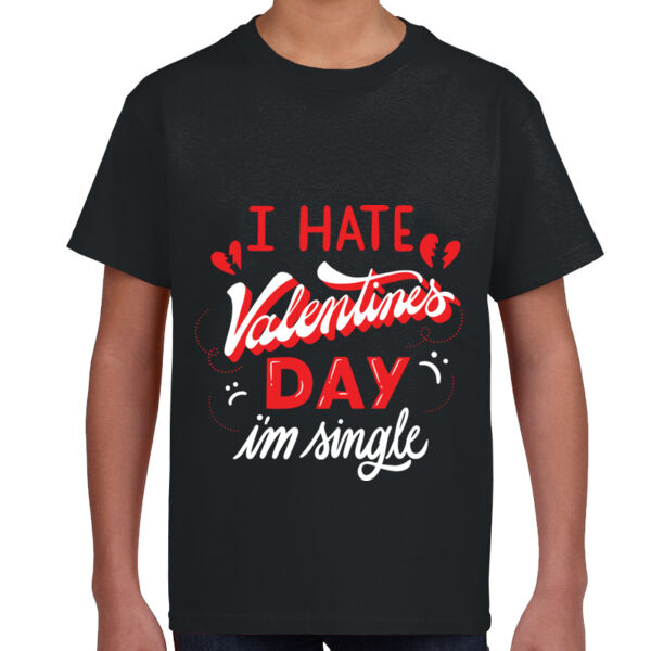 I Hate Valentines Day - Youth Unisex T - Shirt Thumbnail