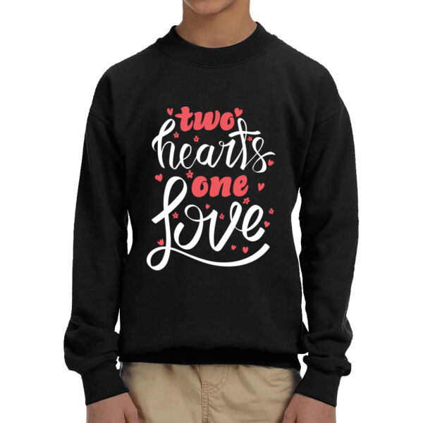 Two Hearts One Love - Adult Unisex T - Shirt Thumbnail