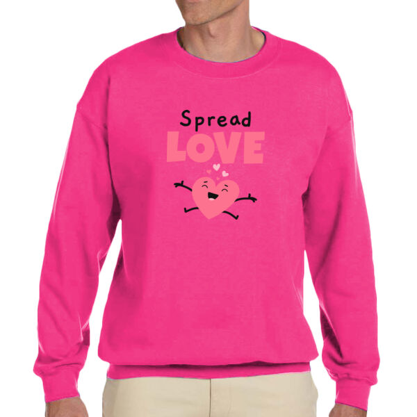 Spread Love - Adult Unisex Fleece Crew Sweatshirt Thumbnail