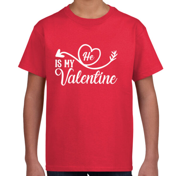 He is my Valentine - Youth Unisex T - Shirt Thumbnail