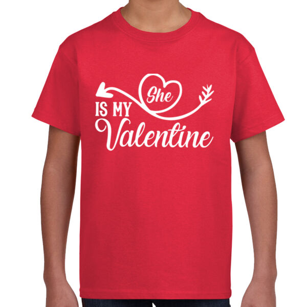She Is My Valentine - Youth Unisex T - Shirt Thumbnail