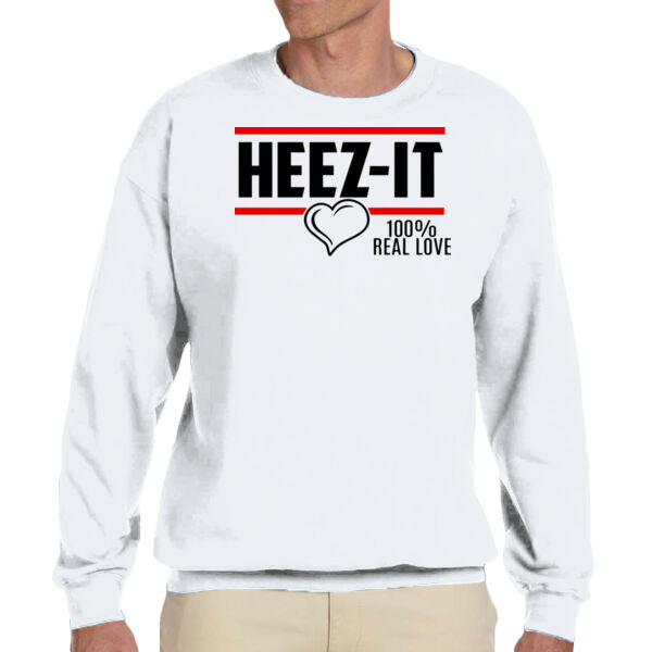 Valentines HEEZ-IT - Adult Unisex Fleece Crew Sweatshirt Thumbnail