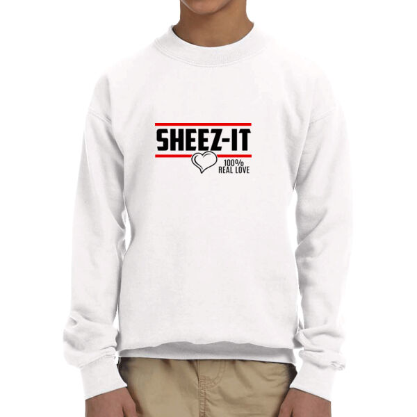 Valentines SHEEZ-IT - Youth Unisex Fleece Crew Sweatshirt Thumbnail