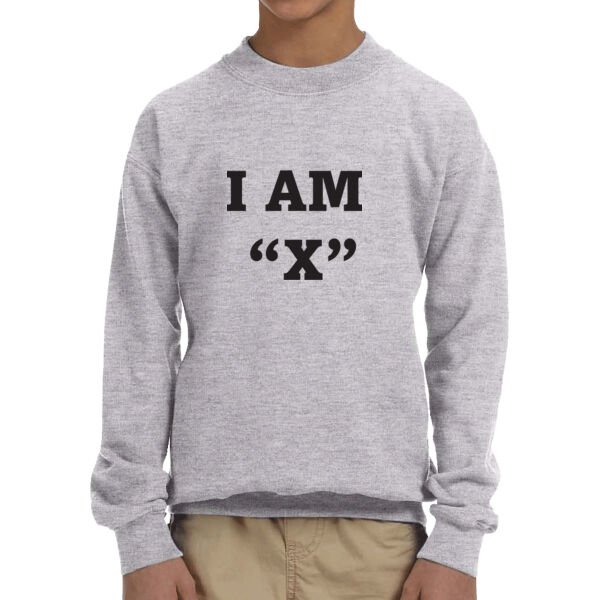 I Am X - Youth Unisex Fleece Crew Sweatshirt Thumbnail