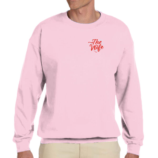 I love My Hot Wife (Wife) - Adult Unisex Fleece Crew Sweatshirt Thumbnail