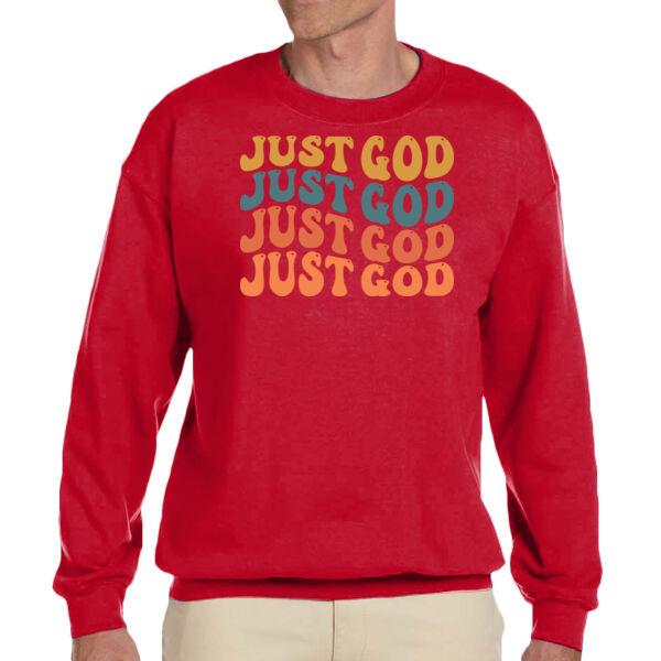 Just Goid - Unisex Adult Fleece Crew Sweatshirt Thumbnail