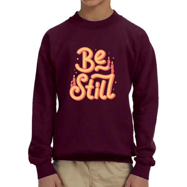 Be Still - Unisex  Youth Fleece Crew Sweatshirt  Thumbnail
