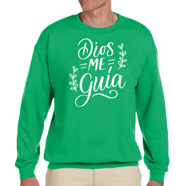Dios Me Guia - Unisex Adult Fleece Crew Sweatshirt Thumbnail