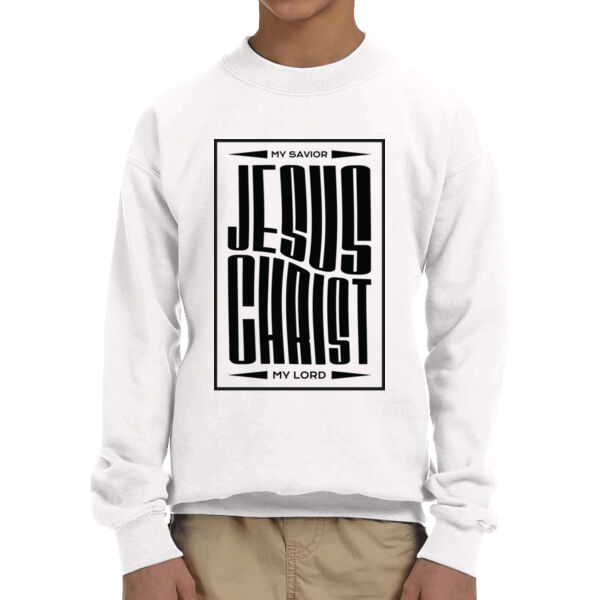 God Loves You - Unisex Youth Fleece Crew Sweatshirt  Thumbnail