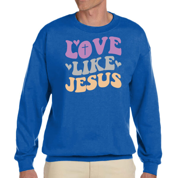 Love Like Jesus - Unisex Adult Fleece Crew Sweatshirt Thumbnail
