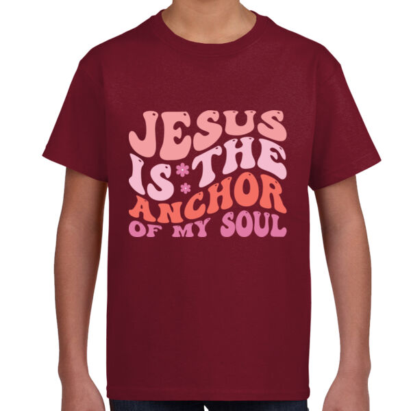 Jesus Is The Ancor Of My Soul - Unisex Youth T -Shirt Thumbnail