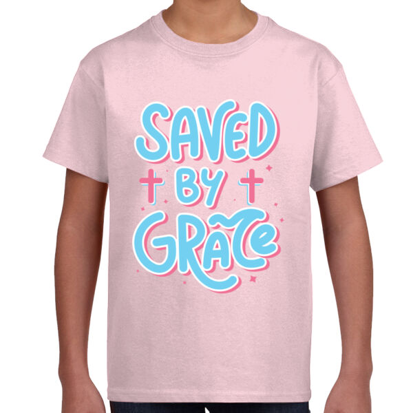Saved By Grace - Unisex Youth T -Shirt Thumbnail