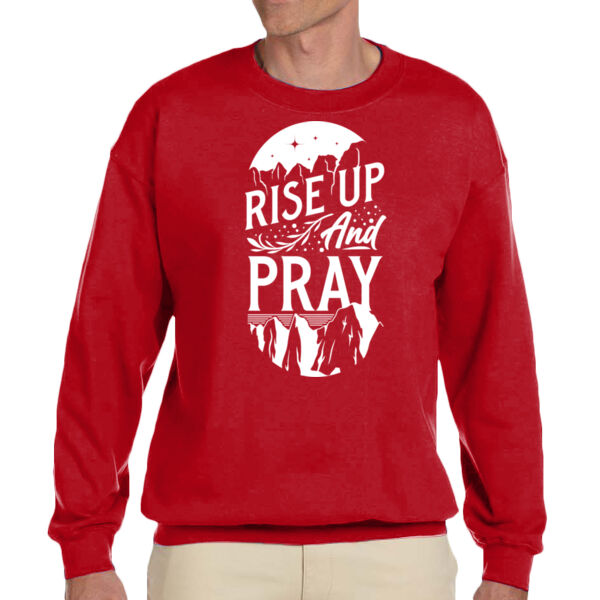 Rise Up And Pray  - Unisex Adult Fleece Crew Sweatshirt Thumbnail