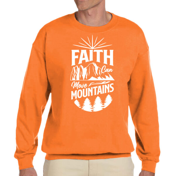 Faith Can Move Mountains - Unisex Adult Fleece Crew Sweatshirt Thumbnail