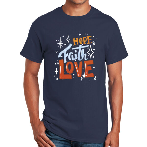 Hope Faith Love - Unisex Adult T-Shirt Thumbnail