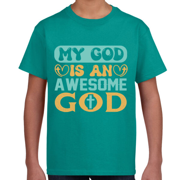 My God Is An Awesome God - Unisex Youth T -Shirt Thumbnail