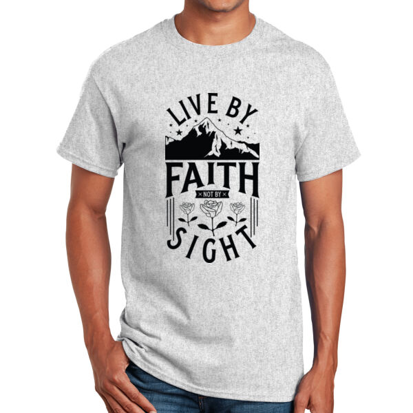 Live By Faith Not By Sight - Unisex Adult T-Shirt Thumbnail