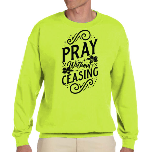Pray Without Ceasing - Unisex Adult Fleece Crew Sweatshirt Thumbnail