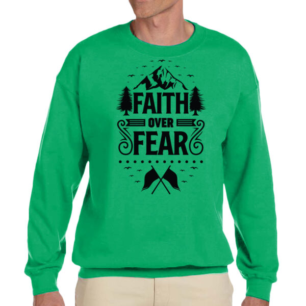 Faith Over Fear - Unisex Adult Fleece Crew Sweatshirt Thumbnail