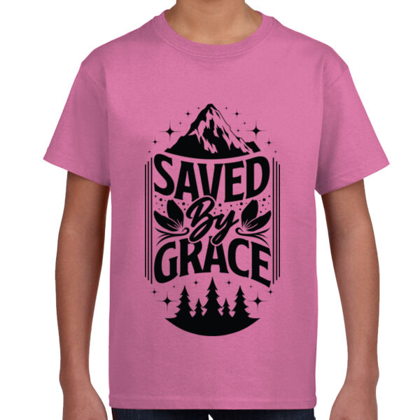 Saved By Grace  - Unisex Youth T -Shirt Thumbnail