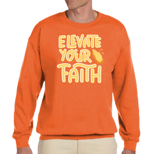 Elevate Your Faith - Unisex Adult Fleece Crew Sweatshirt Thumbnail