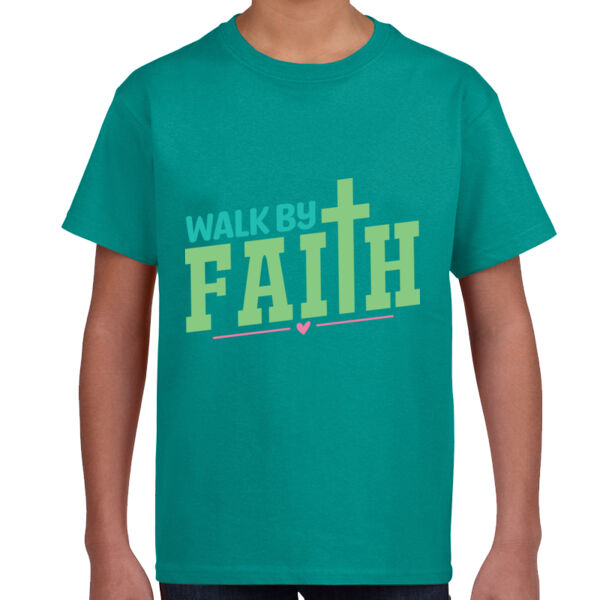 Walk By Faith  - Unisex Youth T -Shirt Thumbnail