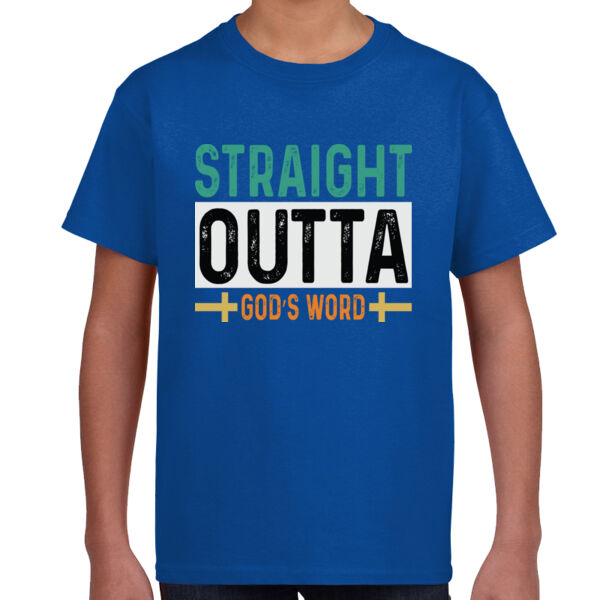 Straight Outta Of God's Word  - Unisex Youth T -Shirt Thumbnail