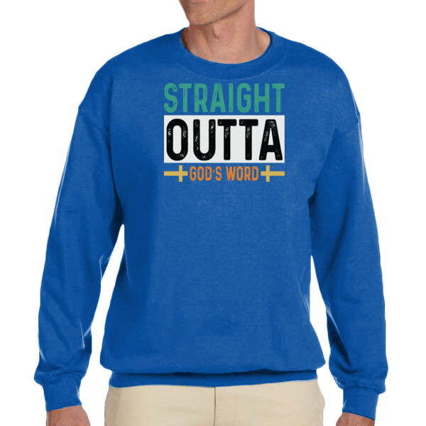 Straight Outta Of God's Word - Unisex Adult Fleece Crew Sweatshirt Thumbnail