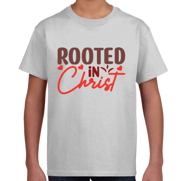 Rooted In Christ - Unisex Youth T-Shirt Thumbnail