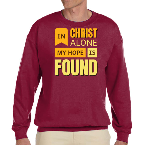 In Christ Alone my Hope Is Found  - Unisex Adult Fleece Crew Sweatshirt Thumbnail