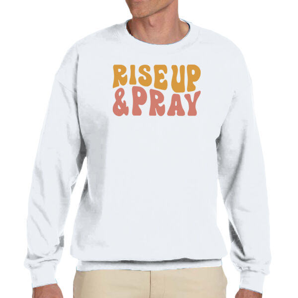 Rise Up And Pray - Unisex Adult Fleece Crew Sweatshirt Thumbnail