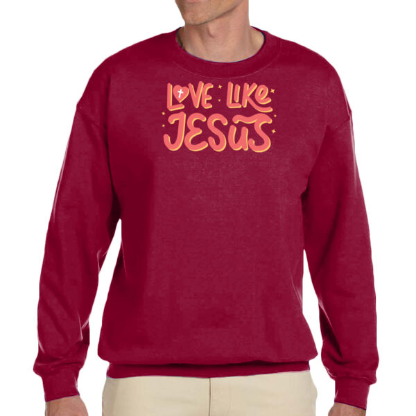 Love Like Jesus - Unisex Adult Fleece Crew Sweatshirt Thumbnail