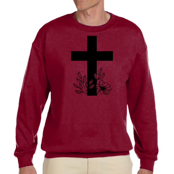 Cross Sign - Unisex Adult Fleece Crew Sweatshirt Thumbnail