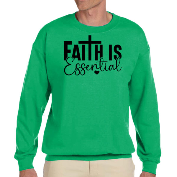 Faith is Essential - Unisex Adult Fleece Crew Sweatshirt Thumbnail
