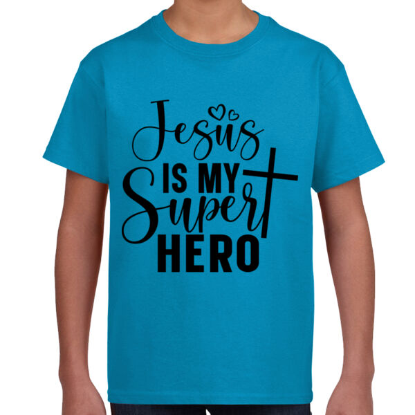 Jesus is My Superhero - Unisex Youth T-Shirt Thumbnail