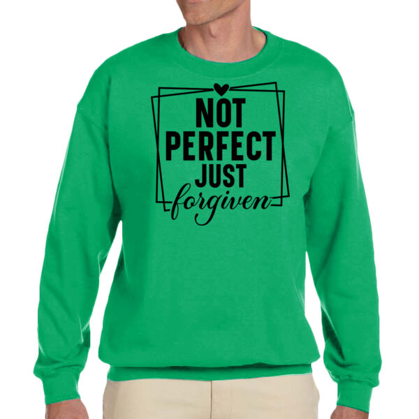 Not Perfect Just Forgiven - Unisex Adult Fleece Crew Sweatshirt Thumbnail