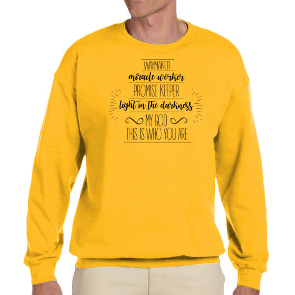 This is who you are - Unisex Adult Fleece Crew Sweatshirt Thumbnail
